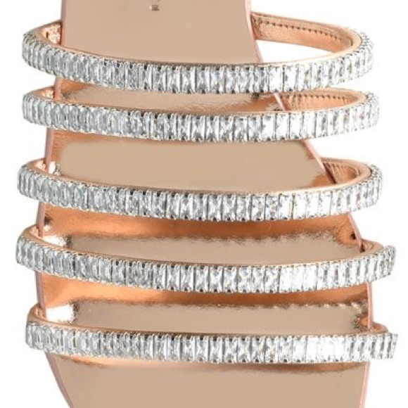 giuseppe zanotti BNIB baguette crystal strap slide - Picture 6 of 10